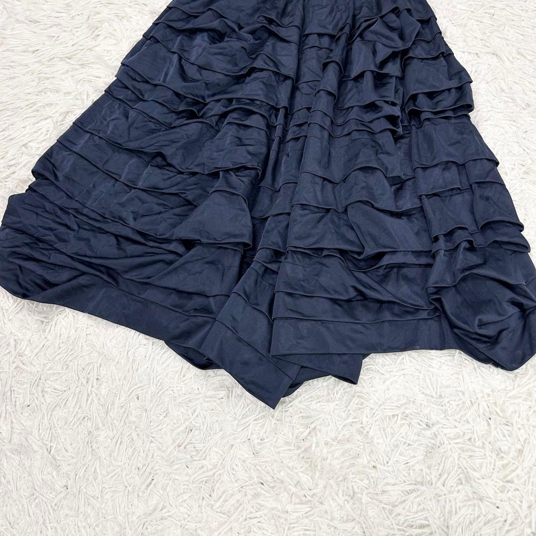 美品 2014 コムデギャルソン コムコム ティアード フリル サルエル ワイド