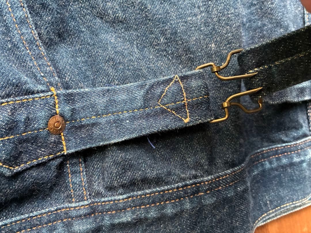 【超希少】EVISU エビスジーンズ　デニムジャケットU無し ジージャン　最初期