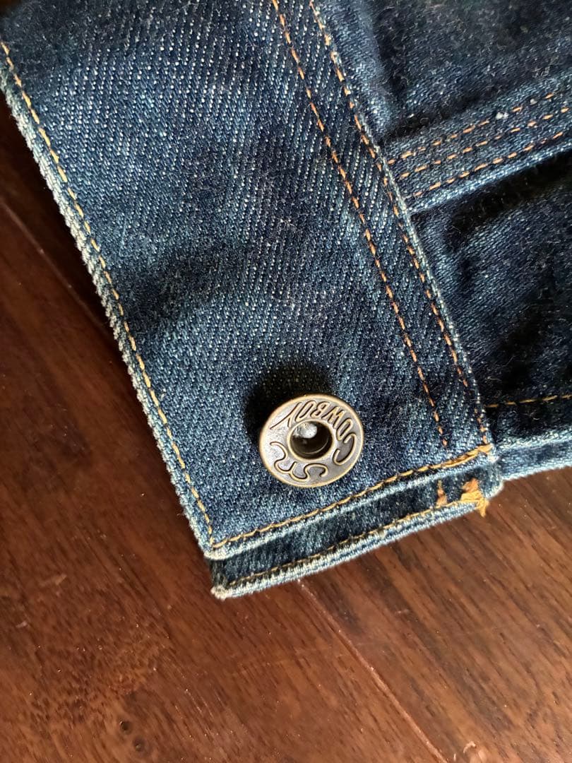 【超希少】EVISU エビスジーンズ　デニムジャケットU無し ジージャン　最初期