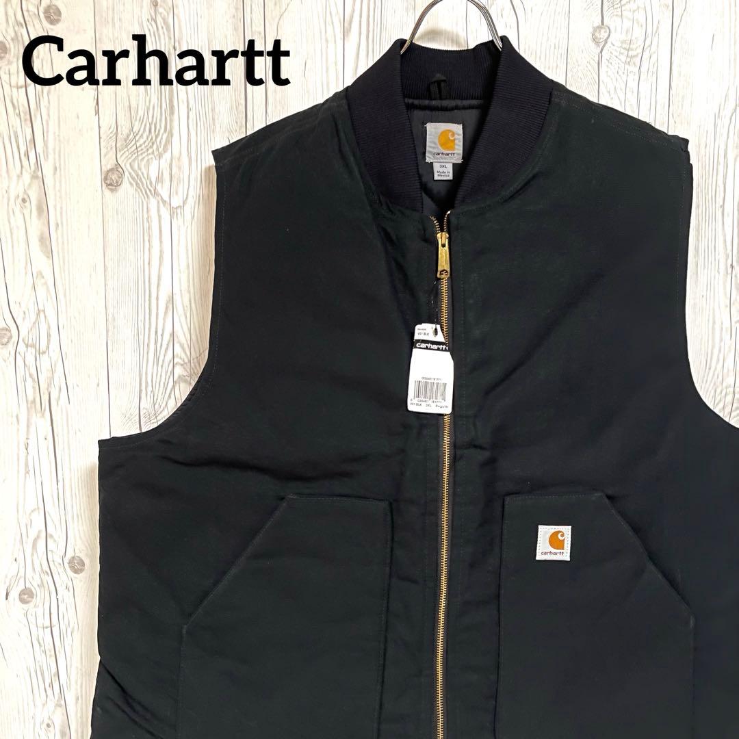 く*み様 タグ付◆カーハート　メンズベスト　ブラック黒　ビック大きめ3XL　メキ