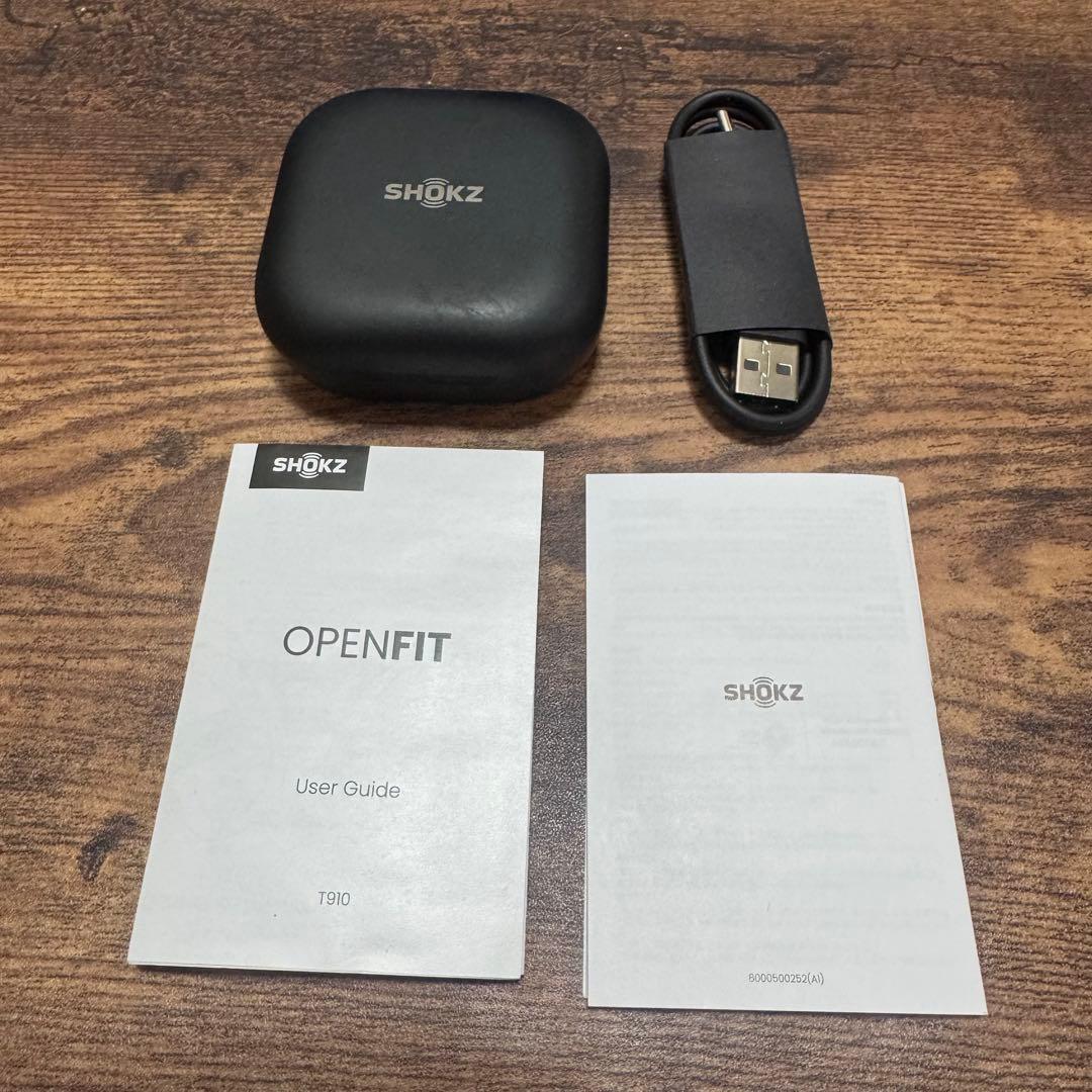 Shokz ワイヤレスイヤホン OPENFIT 充電ケース付き