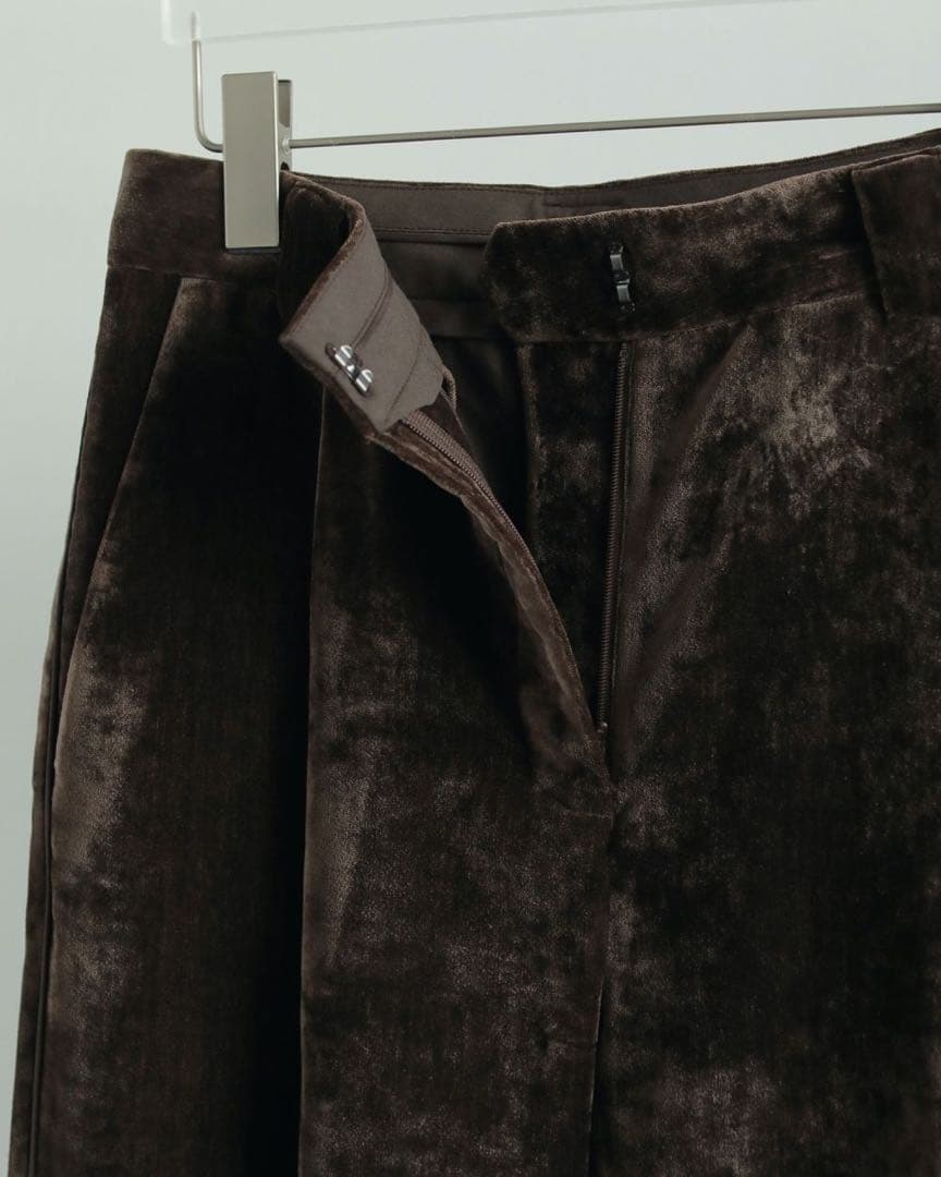 anuke アンヌークvelvet wide pants ベルベットワイドパンツ
