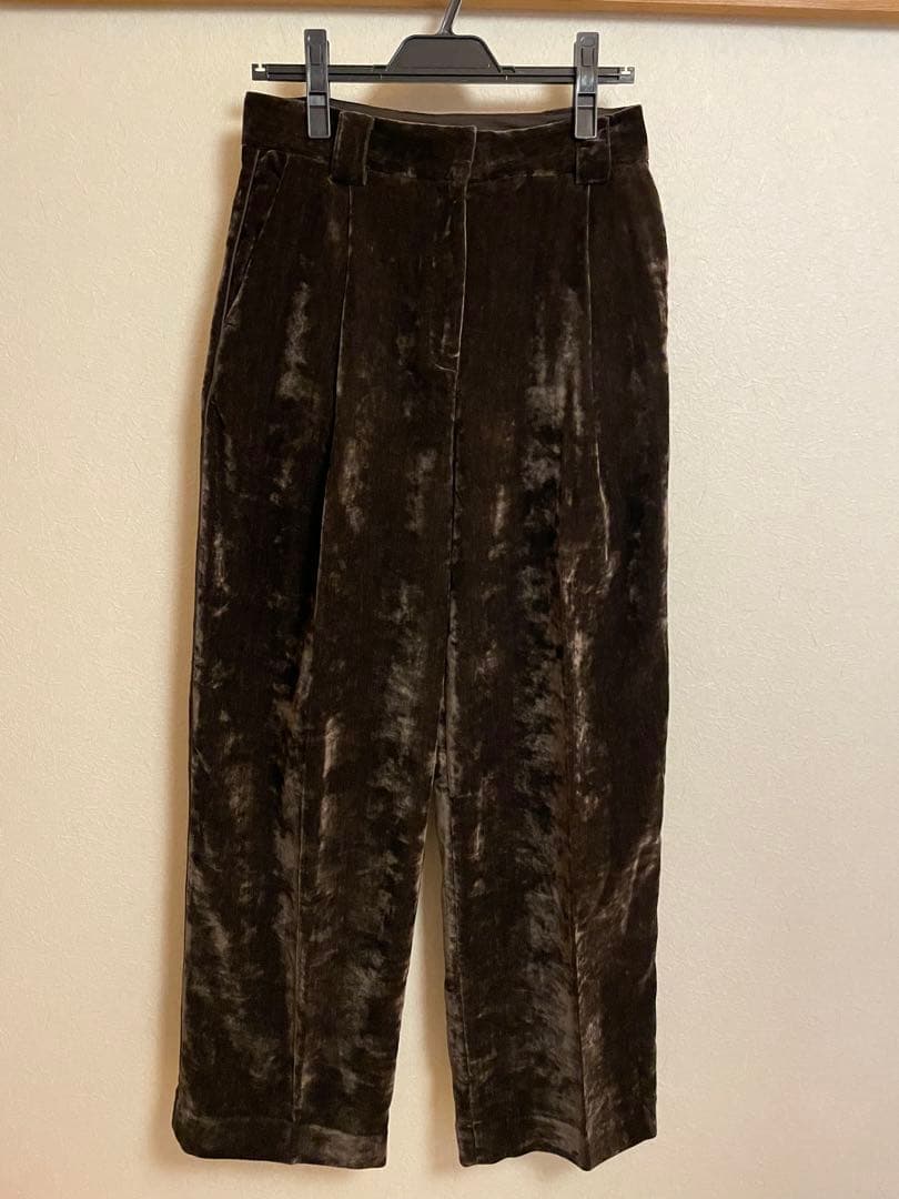 anuke アンヌークvelvet wide pants ベルベットワイドパンツ