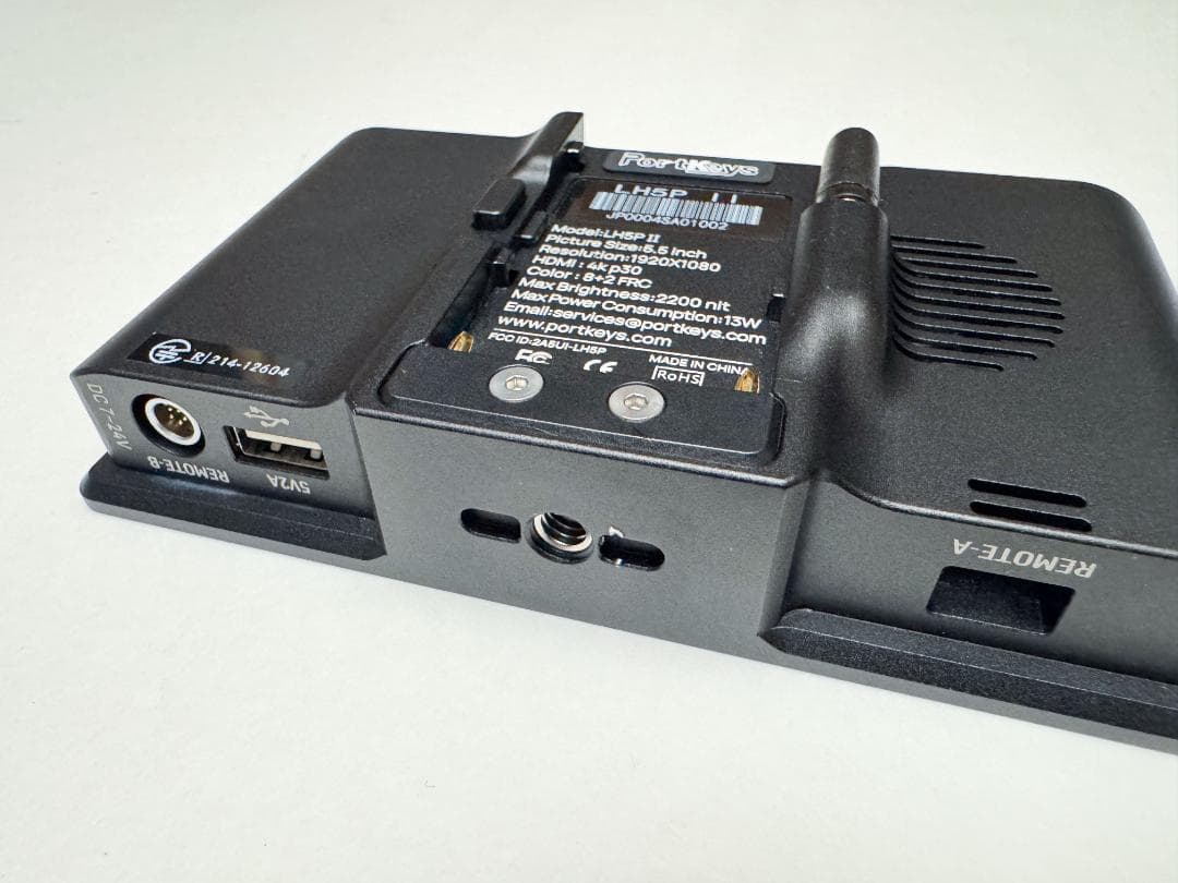 PortKeys LH5P II カメラ用モニター 別売Dtap電源ケーブル付