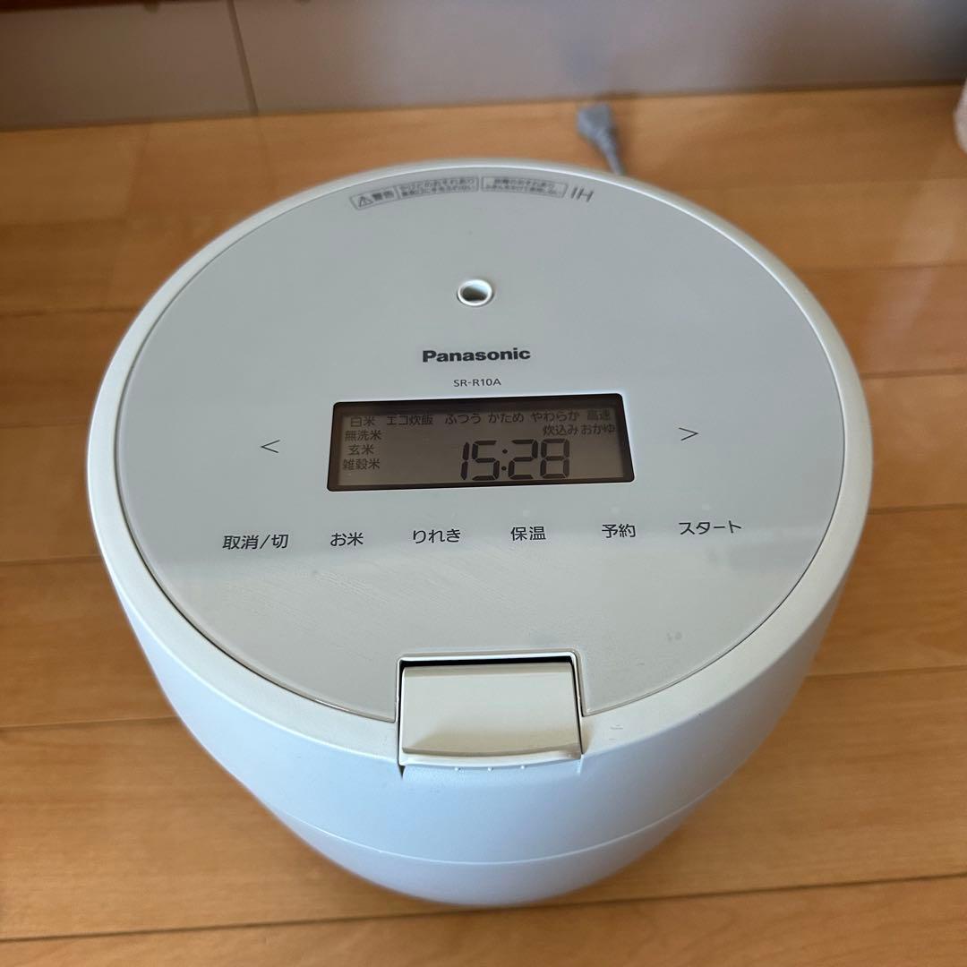 【美品】パナソニック 炊飯器 5合 圧力IH 炊飯ジャー SR-R10A