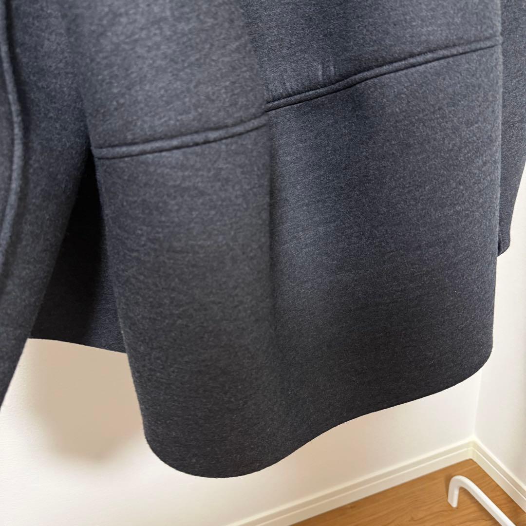 うさこ　エンフォルド　ウールボンディングショートコートチャコールグレー38