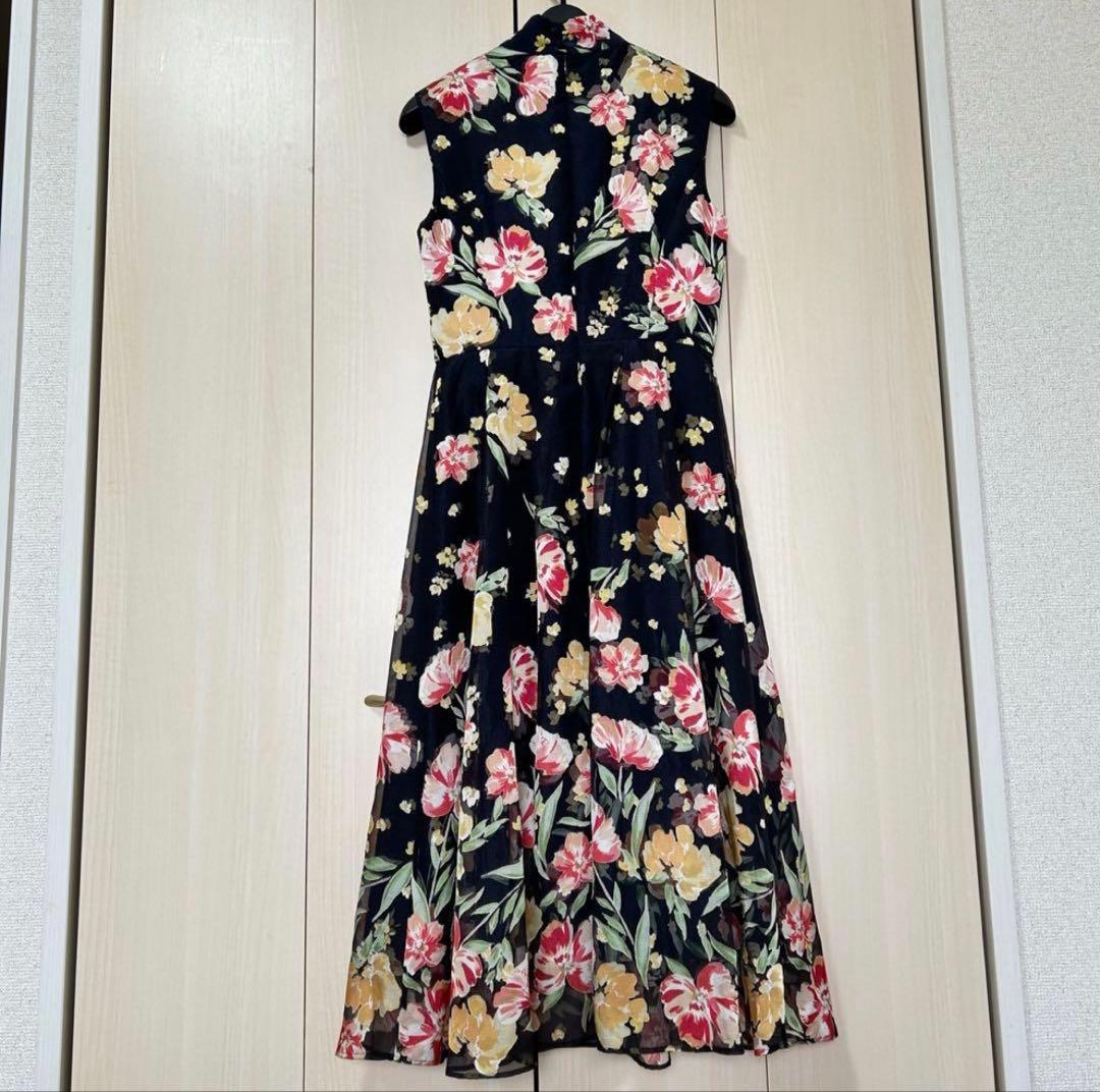 芸能人着用♡グレースコンチネンタル フラワープリント3Dワンピース 36