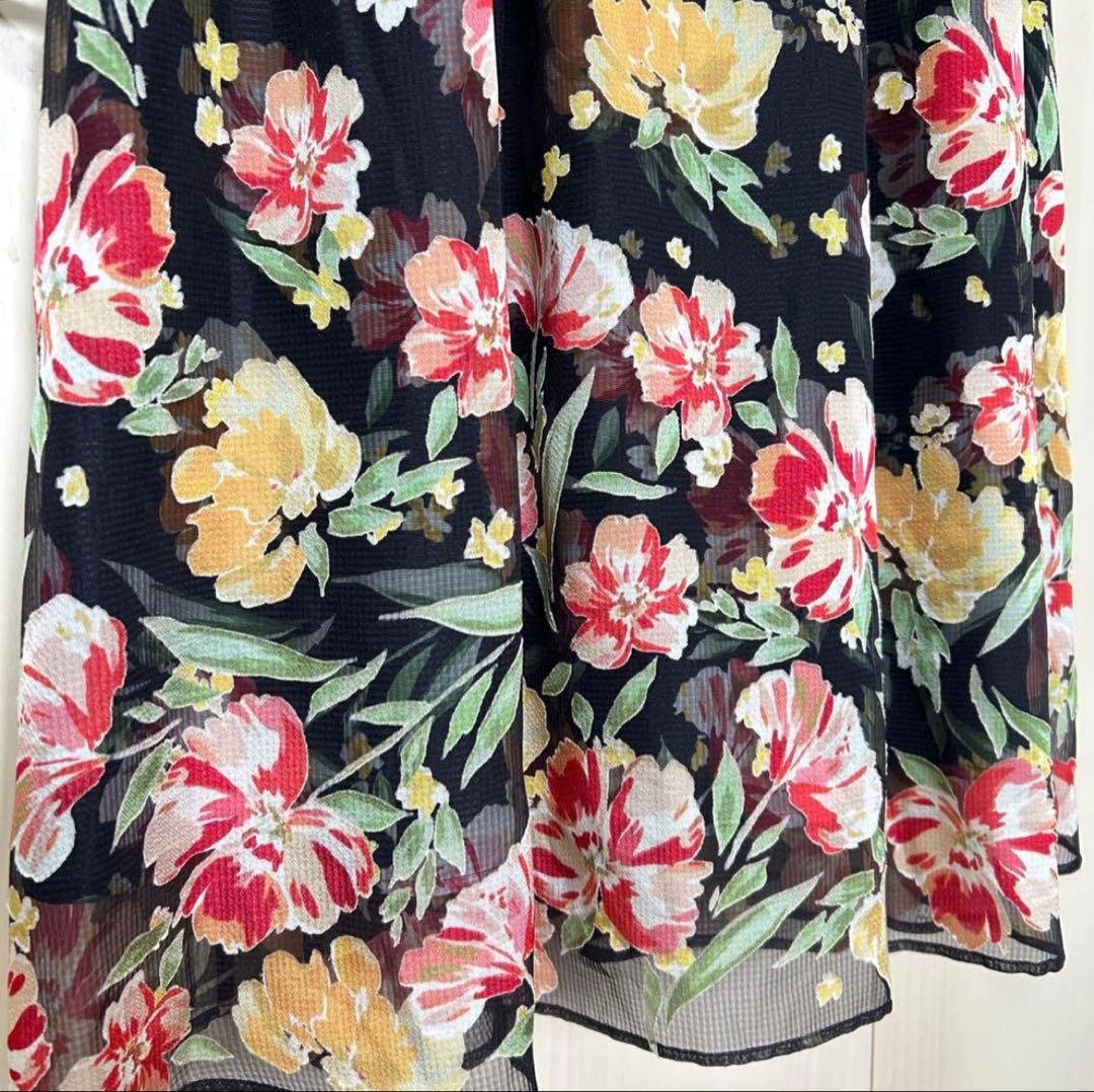 芸能人着用♡グレースコンチネンタル フラワープリント3Dワンピース 36