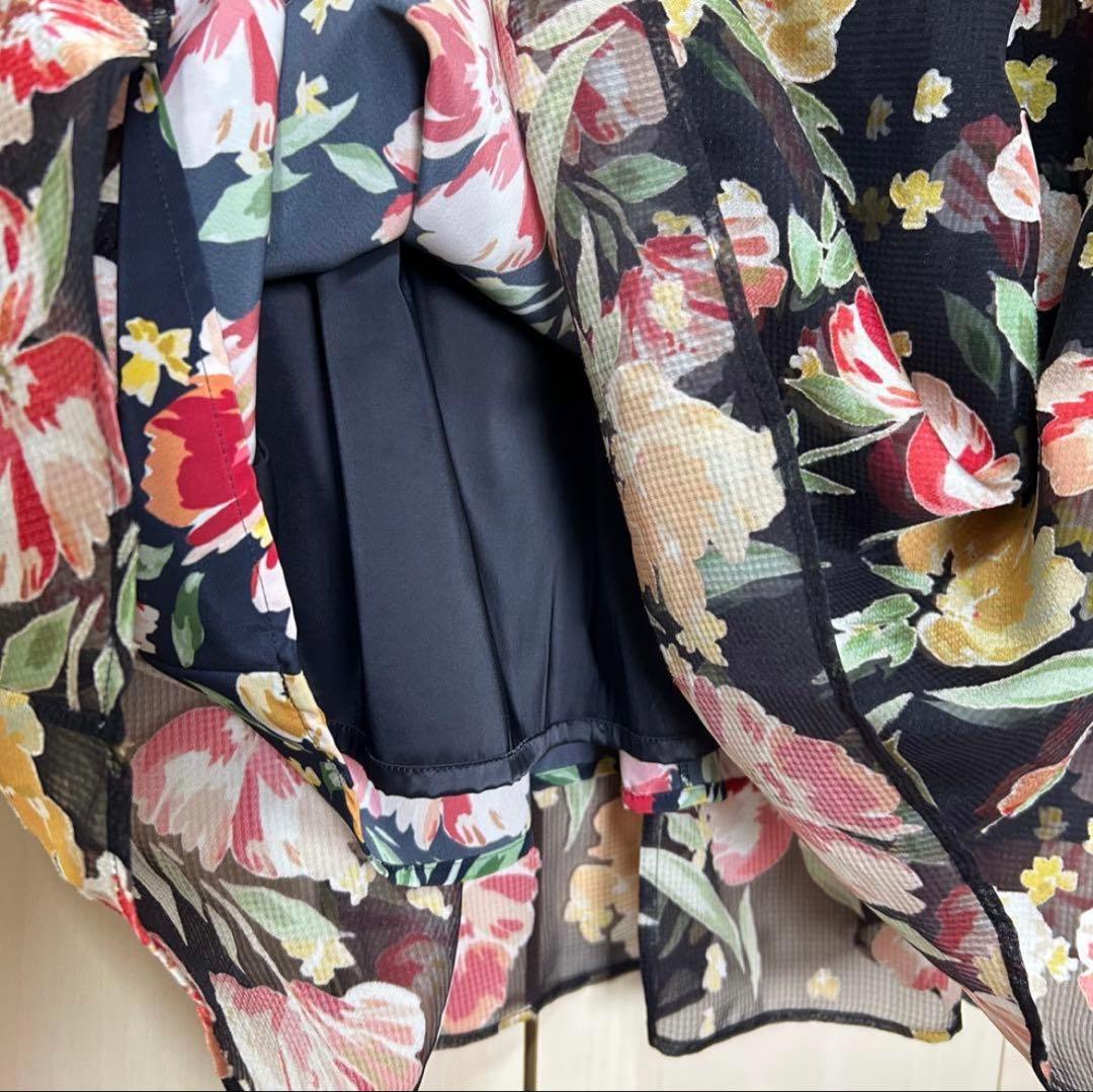 芸能人着用♡グレースコンチネンタル フラワープリント3Dワンピース 36