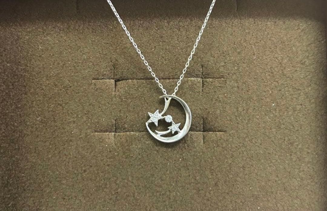 【美品】STAR JEWERLY＊K18ホワイトゴールド ✖️ダイヤ0.02ct