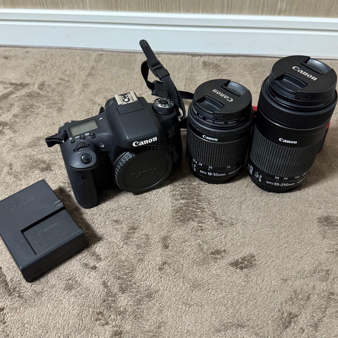 Canon キャノン　EOS 8000D ダブルズーム デジタルカメラ