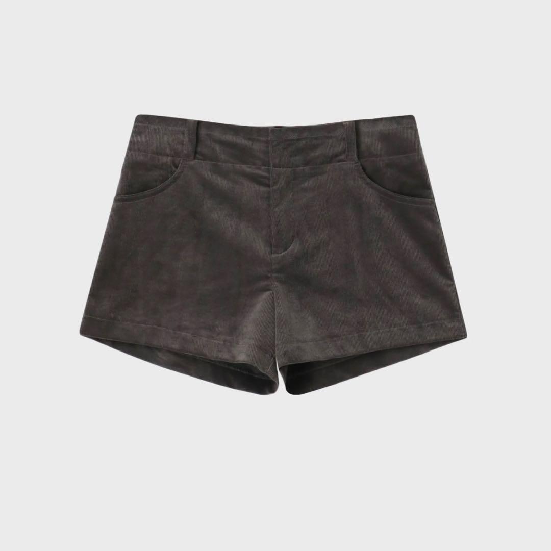 THETOE 2025AW 売り切れ コーデュロイ ショートパンツ S グレー