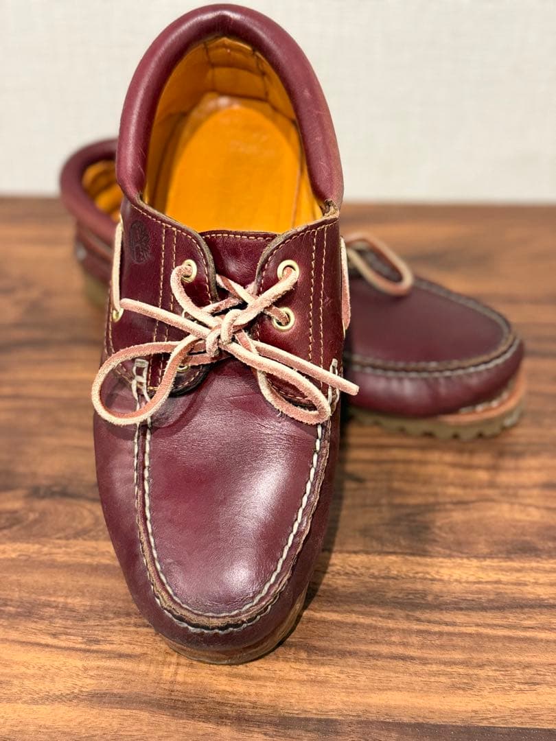 Timberland クラシック　バーガンディ デッキシューズ 革靴