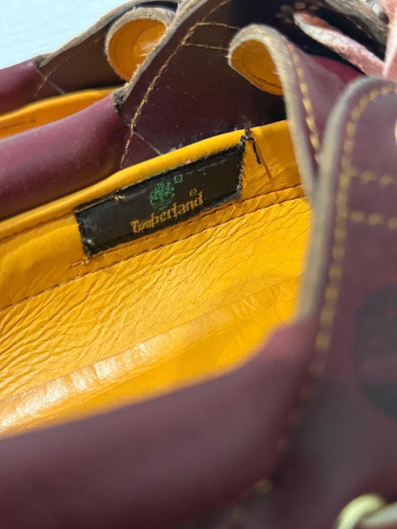 Timberland クラシック　バーガンディ デッキシューズ 革靴