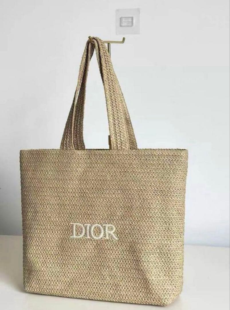 最新DIORノベルティトートバッグ　刺繍 かごバッグ　新品未使用
