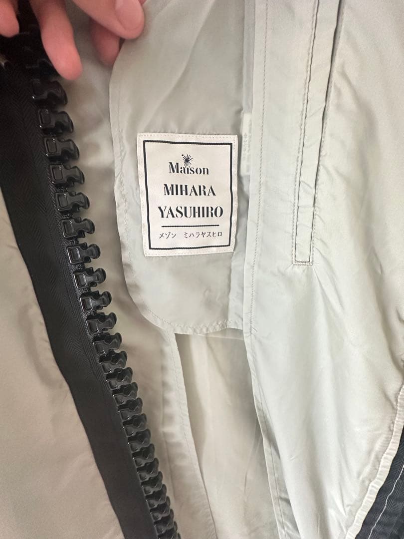 MIHARA YASUHIRO BIG ZIPナイロンコート