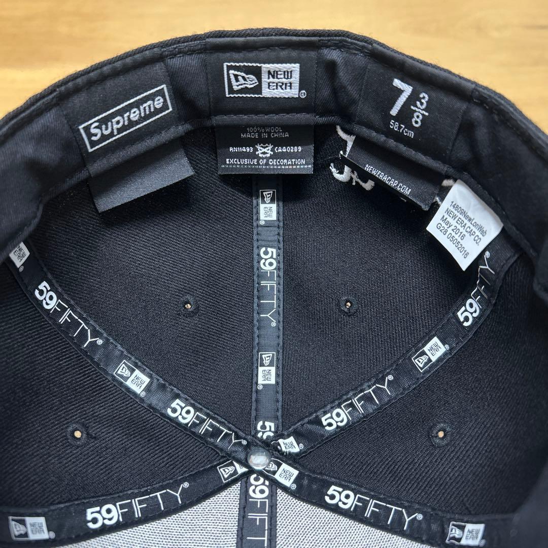 Supreme newera R.i.p. ブラック キャップ