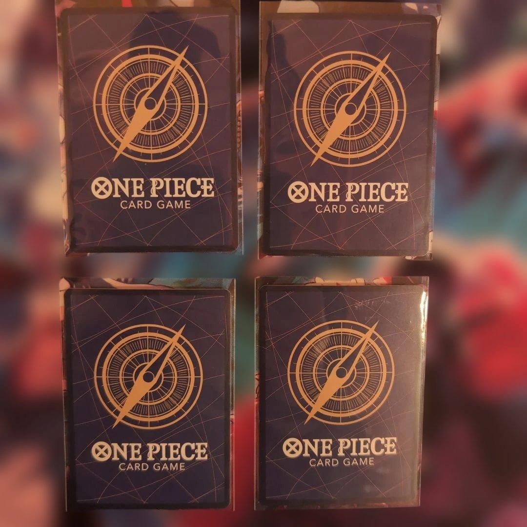 ルフィ：最強ジャンプ5月号 応募者全員大サービス 　ワンピース学園　4枚セット