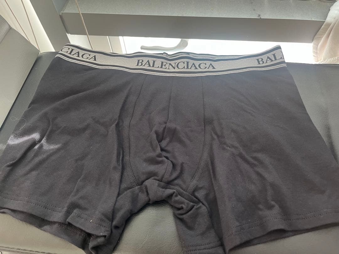 BALENCIAGA 新品　ロゴ入りボクサーパンツ ブラック