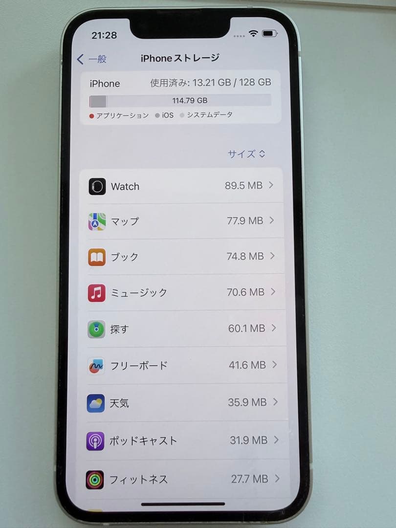 iPhone13 mini 128GB 美品　SIMフリー　ホワイト