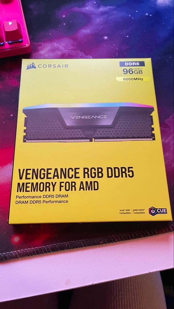メモリー DDR5 Corsair Vengeance RGB 96GB 6000MHz