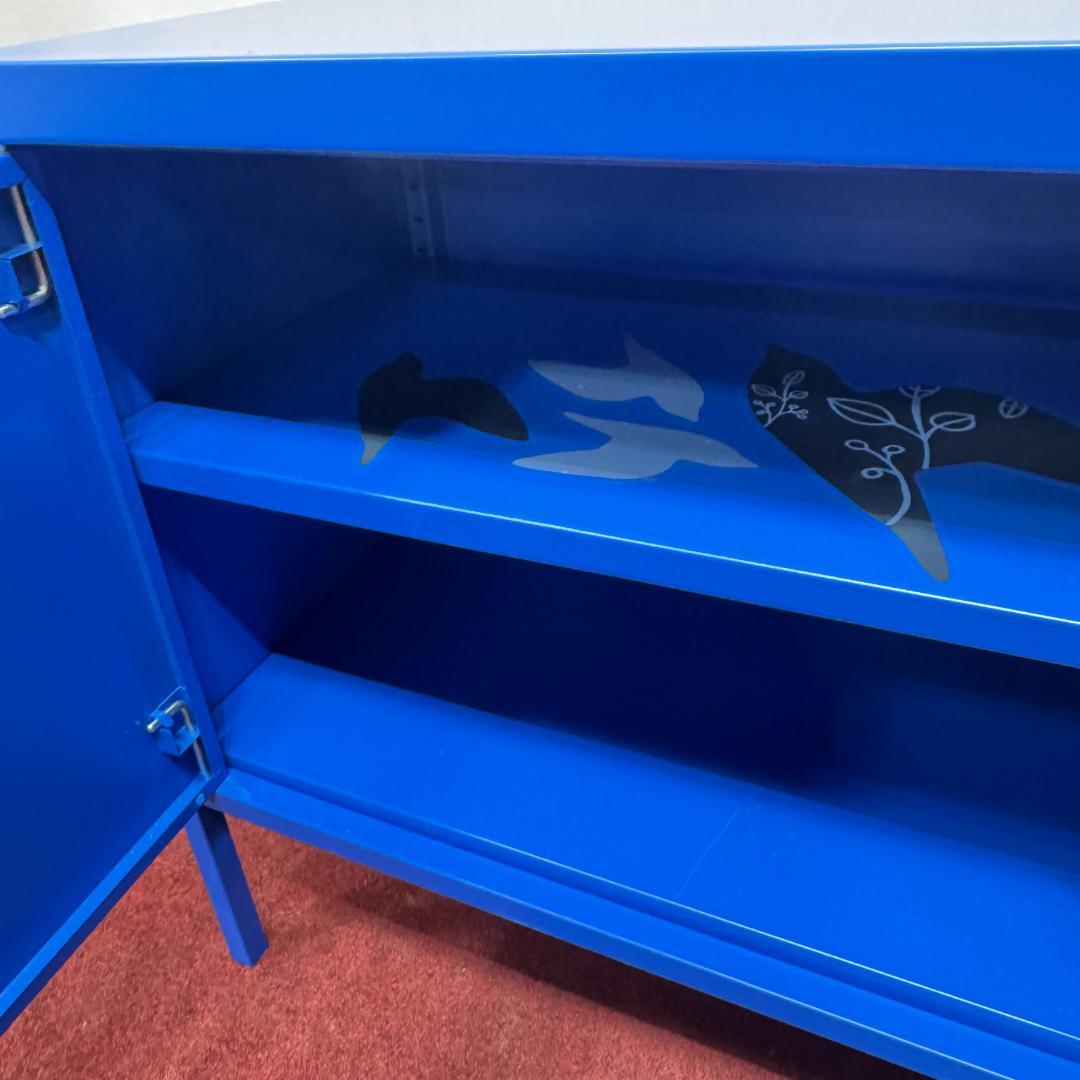 東京23区送料無料　IKEA イケア PS キャビネット ブルー 青 廃盤