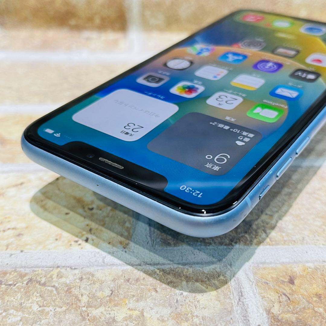 SIMフリー iPhoneXR 64GB ブルー 電池良好