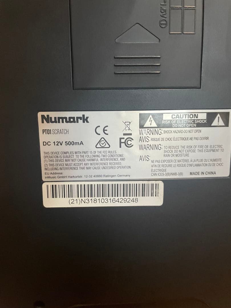 PT-01 Numark スクラッチ ハンディー ターンテーブル