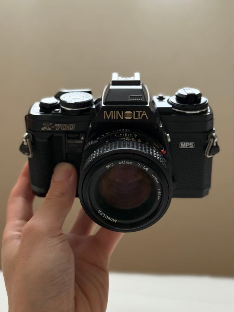 【ジャンク】MINOLTA X-700、MD 50mm F1.4