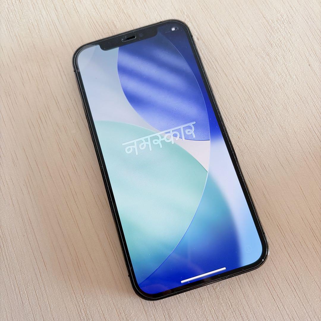 【美品】 90％ iPhone12pro 256GB グラファイト SIMフリー