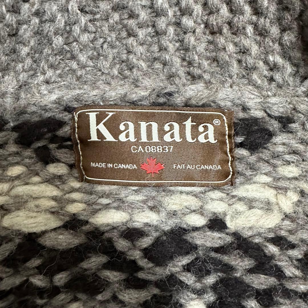 【超人気◎】KANATA　カウチンセーター　スノーフレーク　カナダ製　完売モデル