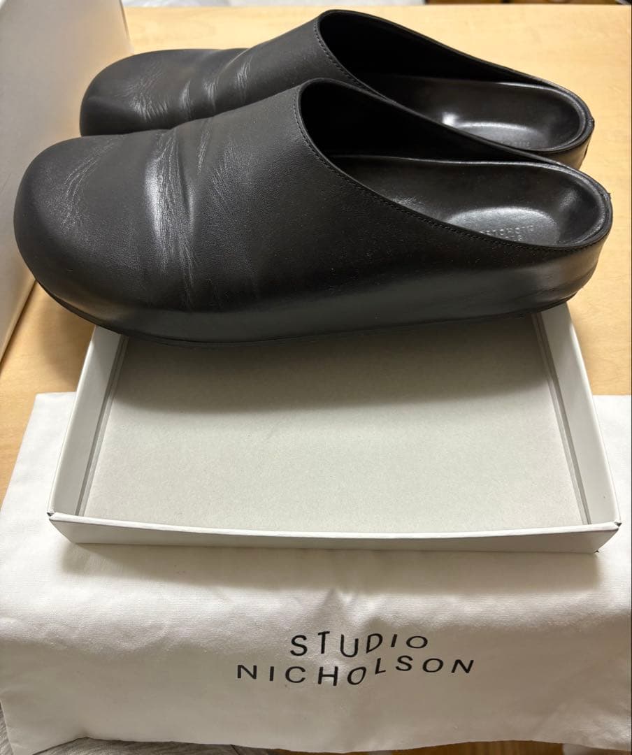 STUDIO NICHOLSON　SLIIP ON CLOG サイズ42 黒