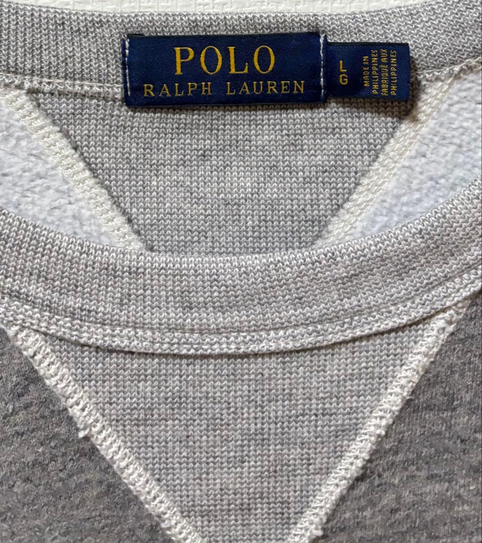美品　POLO RALPH LAURENラルフローレン　POLO 両Ｖスウェット