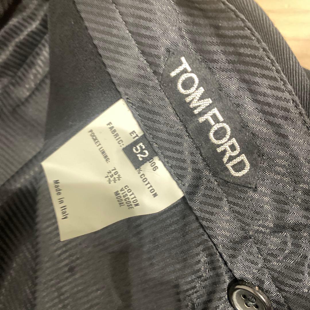 [新品]トムフォード スラックス サイズ52タグ付き ブラック TOM FORD