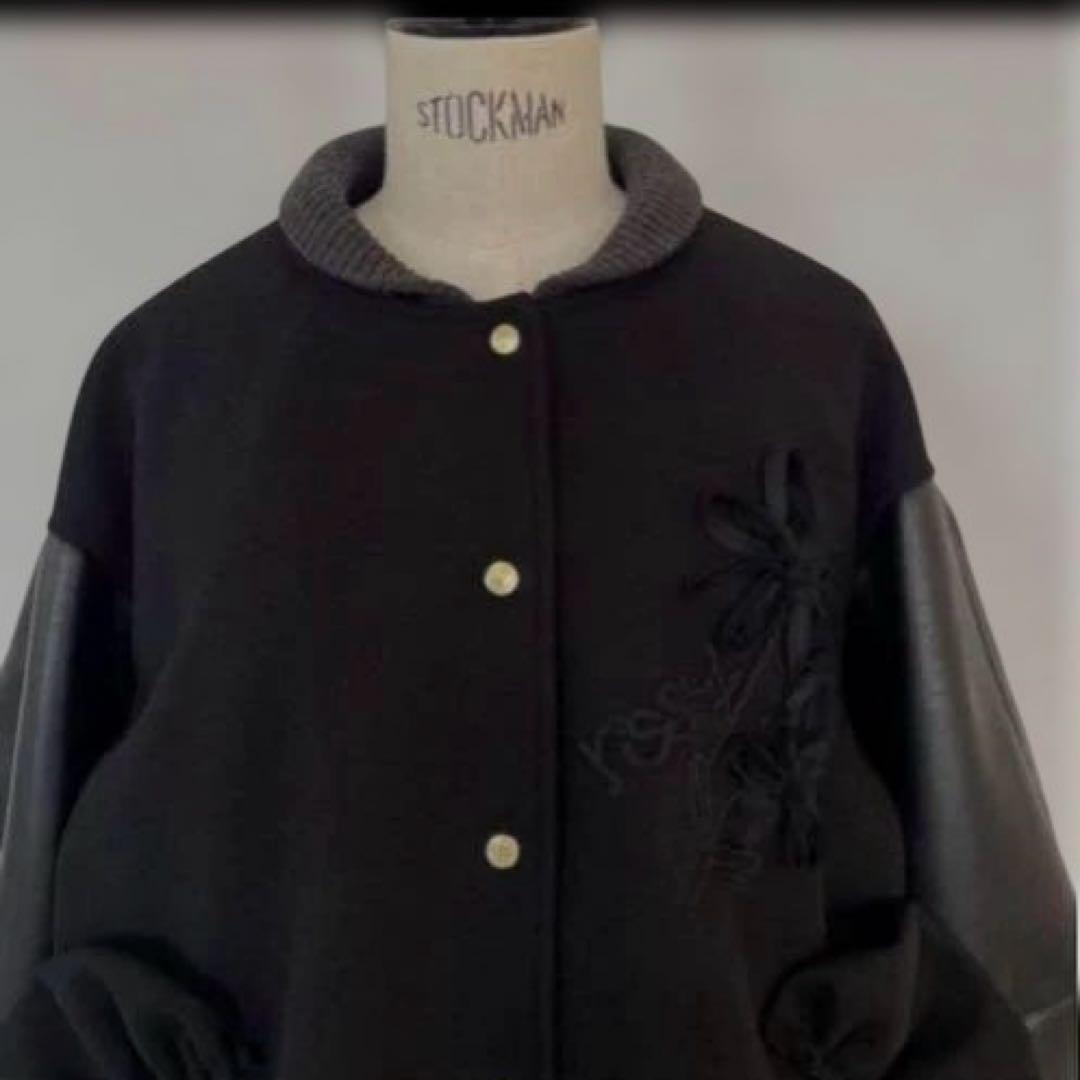 【新品未使用】bouquet embroidery stadium jumper