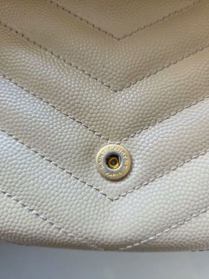 サンローラン YSL 長財布 ベージュ 正規品 付属品完備　週末お値下げ