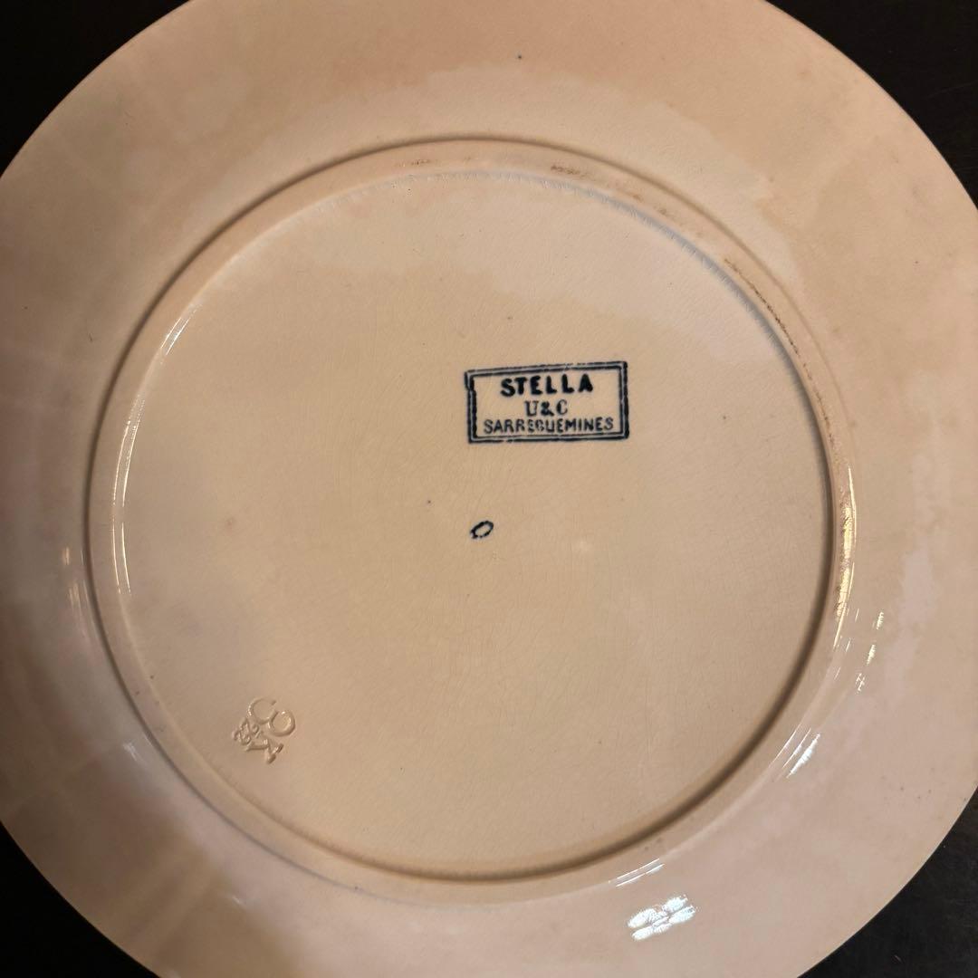 フランスアンティークプレート 3枚セット ラズベリー・小鳥・ボタニカル・小花柄