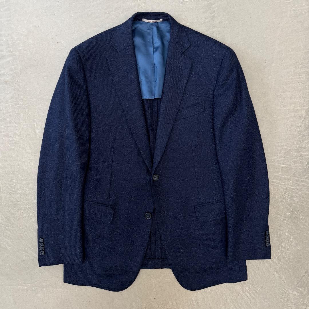 ジ*ン様 【美品】 ラヴァッツォーロ ジャケット カシミヤ ネイビー RAVAZ