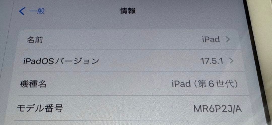iPad 第6世代 32GB シルバー Wi-Fi+Cellular A1954