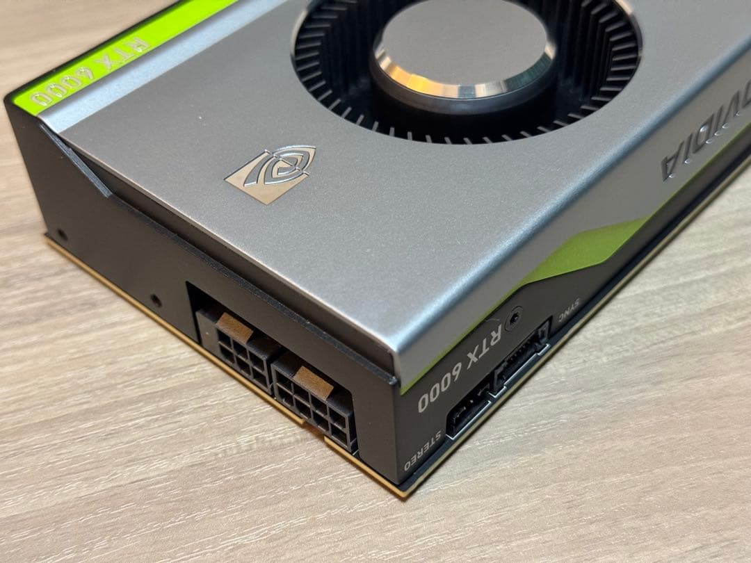 NVIDIA Quadro RTX6000 24GB 中古グラフィックボード