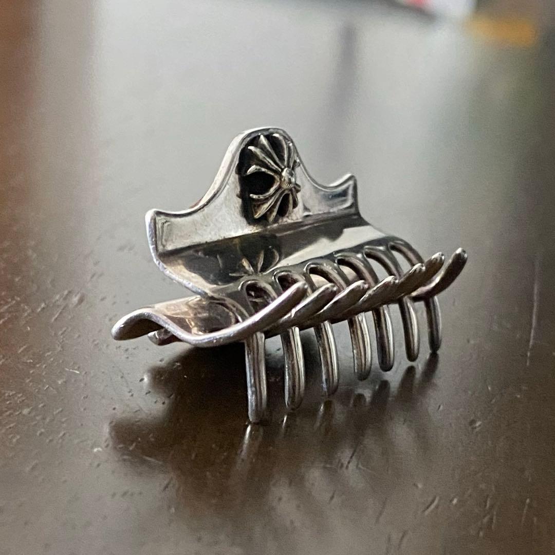 k*n様 CHROME HEARTS CHプラス ヘアクリップ バレッタ シルバ