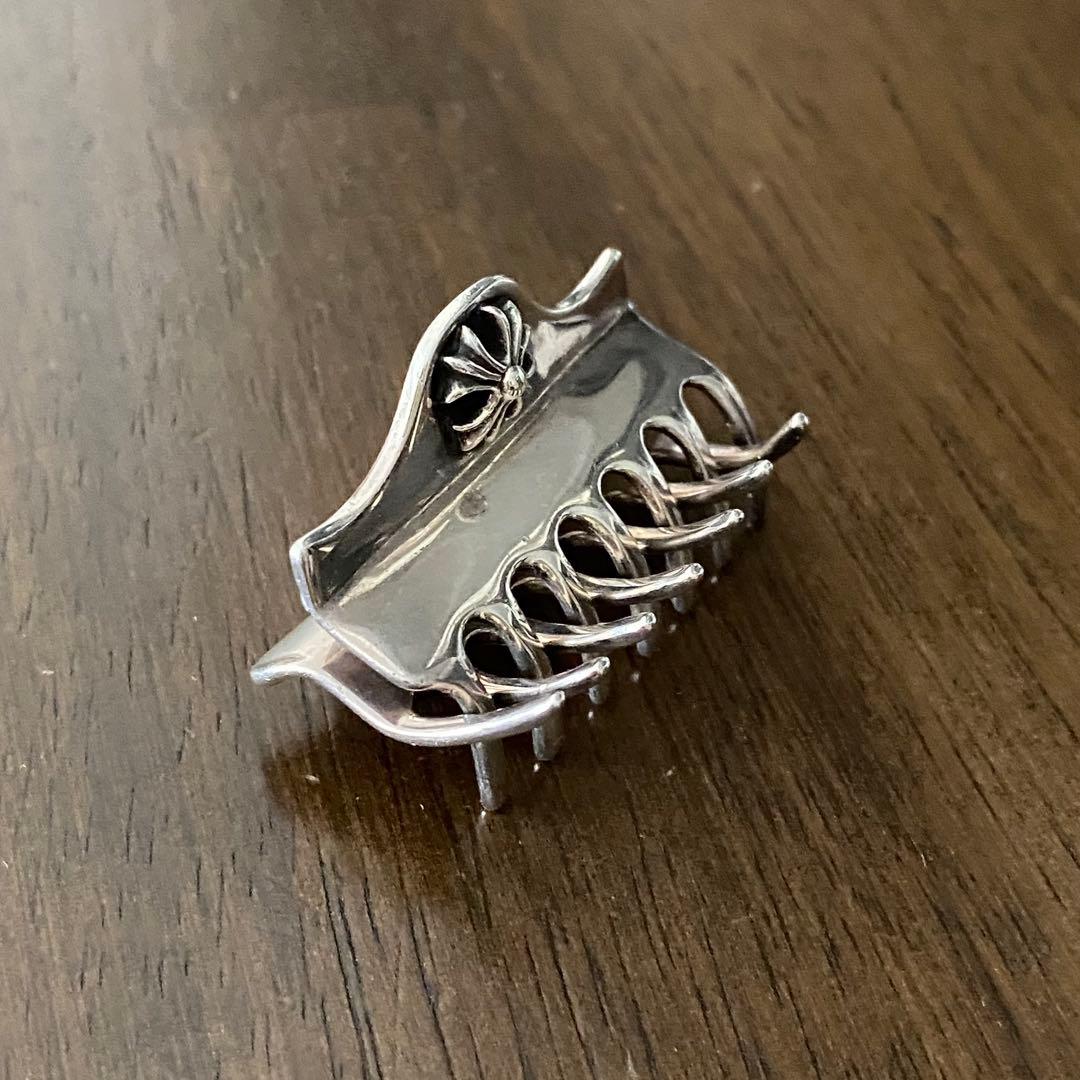 k*n様 CHROME HEARTS CHプラス ヘアクリップ バレッタ シルバ
