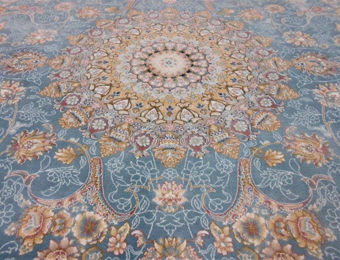 225万ノット！超高密度織 絨毯！本場 イラン産150×225cm‐201701