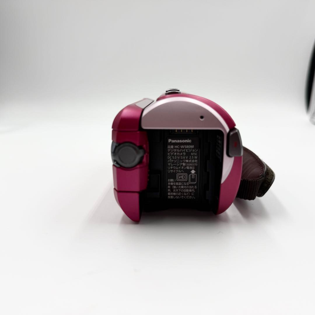 【美品】ピンク　Panasonic HC-W580M ビデオカメラ 本体