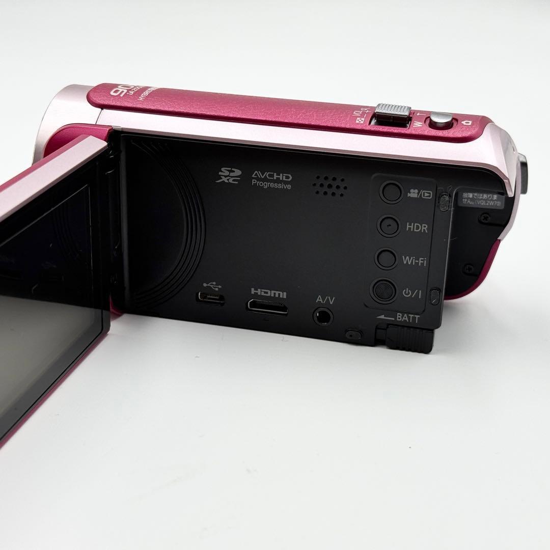 【美品】ピンク　Panasonic HC-W580M ビデオカメラ 本体