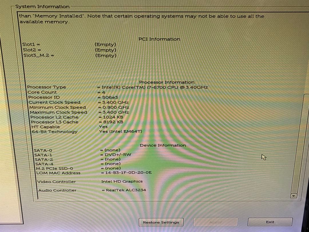 G*K様 ジャンクデスクトップPC デル　Dell OptiPlex 7040
