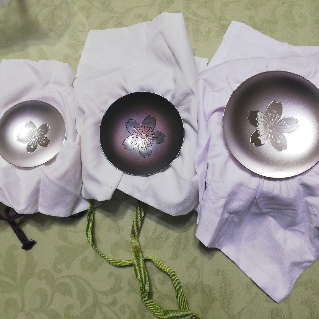 い*ぽ様 造幣局製　桐箱入り銀杯 3個 セット