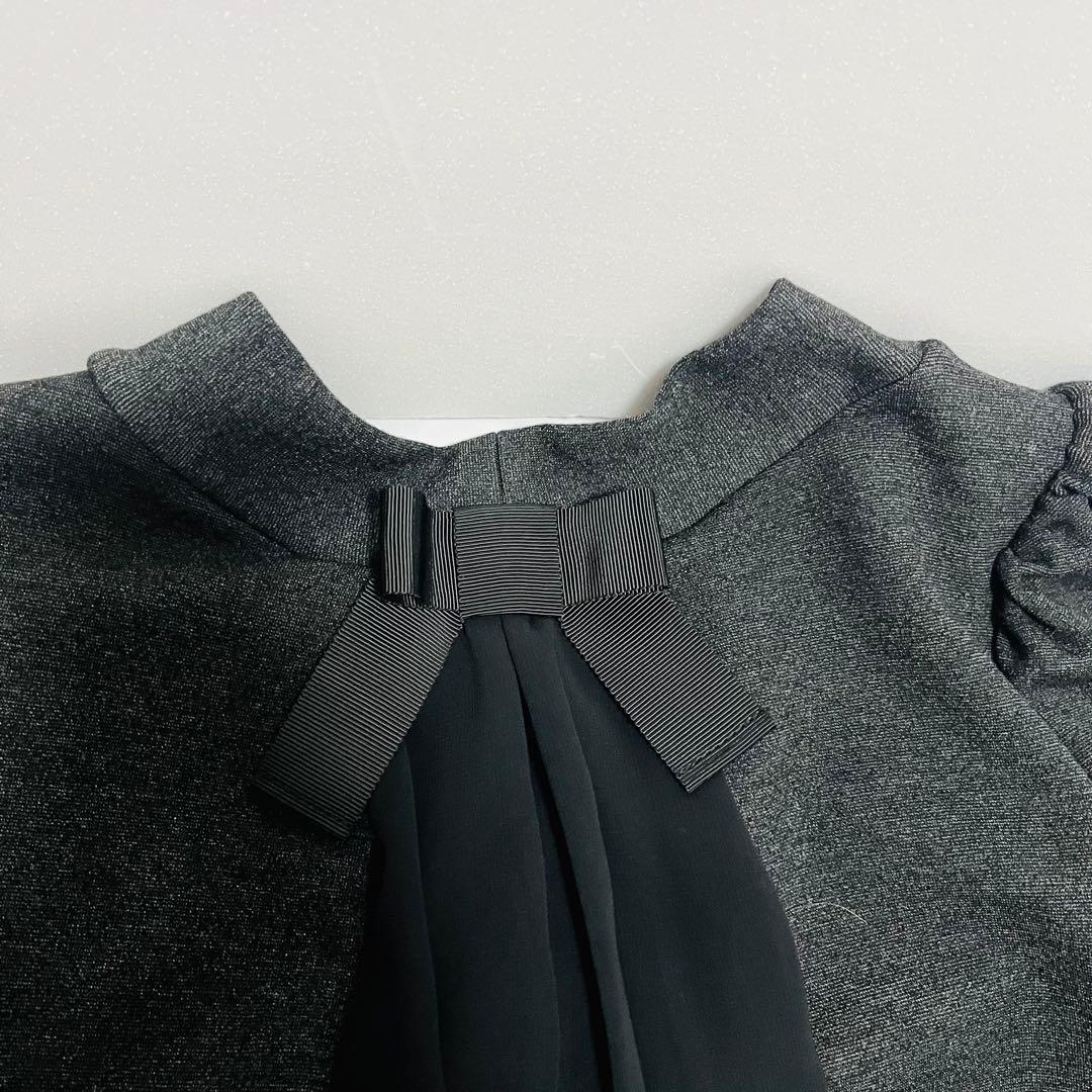 新品未使用！M'S GRACYバックシフォンリボンワンピース40