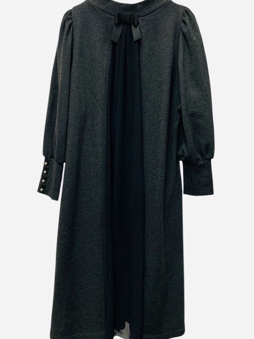 新品未使用！M'S GRACYバックシフォンリボンワンピース40