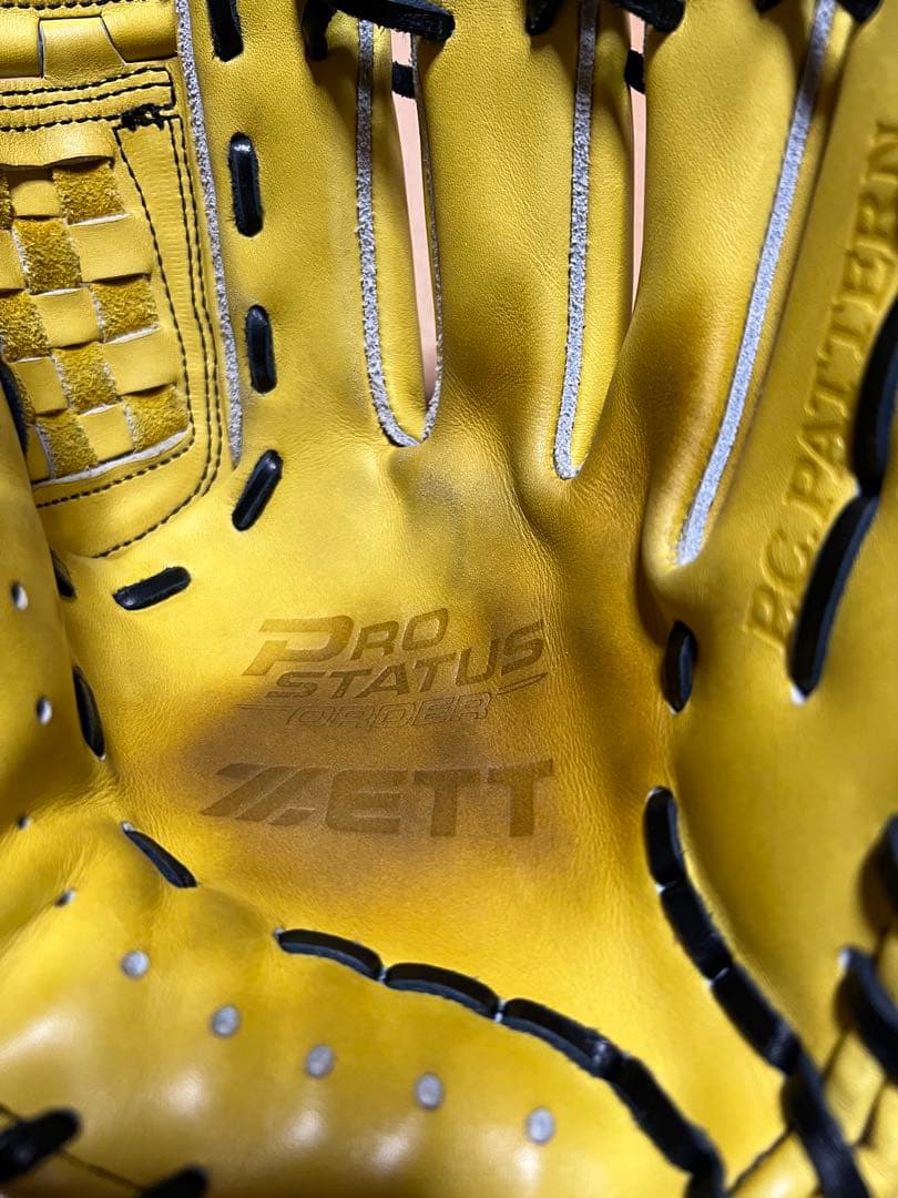 ト*田様 ZETT プロステ硬式用オーダー(キップレザー)源田モデル